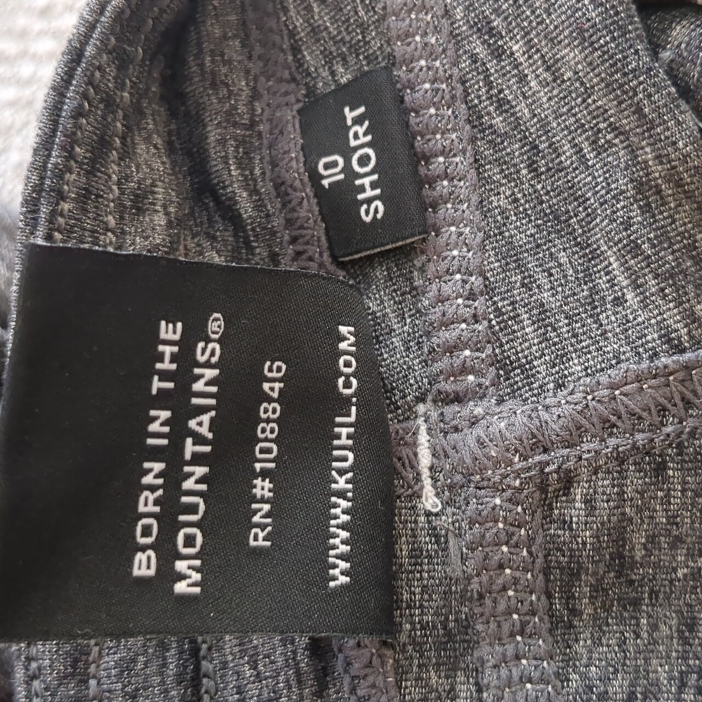 10 Short Kuhl Gray Pull On Style Stretchy Activewear Pants - Picture 12 of 15